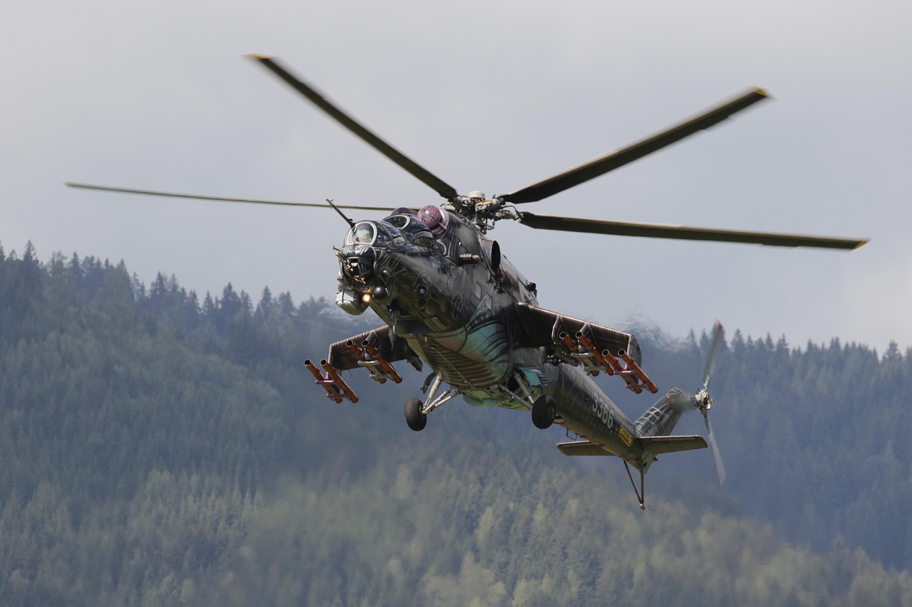 Helicopter footage