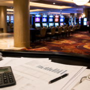 Atlantic City casino profits editorial illustration