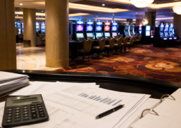 Atlantic City casino profits editorial illustration