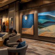 Blue Lake Casino art exhibition editorial news image