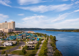 casino resort expansion editorial illustration