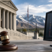 Utah Kalshi ruling editorial illustration