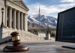 Utah Kalshi ruling editorial illustration